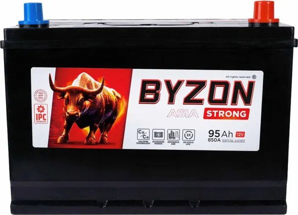 Автомобильный аккумулятор BYZON Strong Asia R+ (95 А·ч)