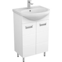  Uncoria Тумба с умывальником Рейн 50 + Rosa Уют 50 (белый)
