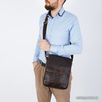 Сумка через плечо Poshete 253-6507-31-DBW (коричневый)