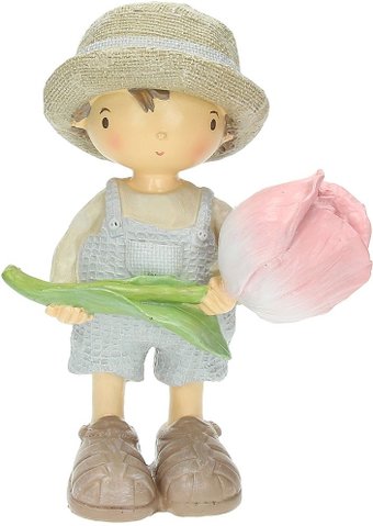 Статуэтка Andrea Fontebasso Vogue Bimbi. Мальчик с тюльпаном VG9ST072484