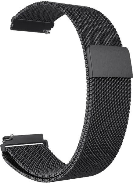 

Браслет Rumi Milanese loop металлический 20 мм (черный)