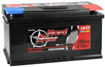 Автомобильный аккумулятор Nordstar 870A R+ (100 А·ч)