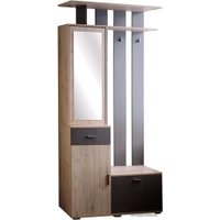 Стенка Bravo Мебель Имидж №1 121x35x217.5 (дуб бонифаций/вольфрам)