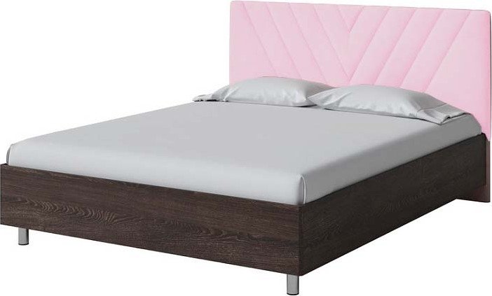 

Кровать PROxSON Ora 160x200 (дуб кантербери/Teddy 027 розовый фламинго)