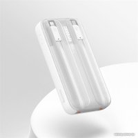 Внешний аккумулятор Baseus Comet Series Dual-Cable Digital Display Fast Charge Power Bank 22.5W 20000mAh (белый)