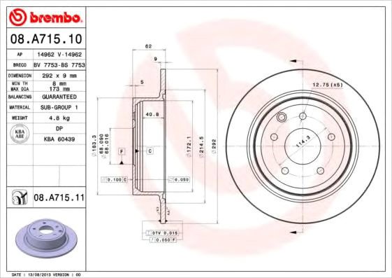 

Brembo 08A71511