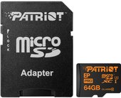 microSDXC (Class 10) 64GB + адаптер [PEF64GEPMCSXC10]