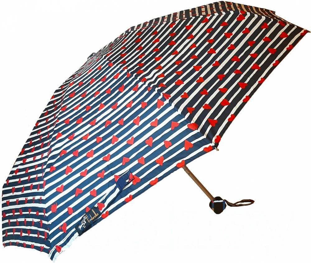

Складной зонт RST Umbrella Сердечки ВУ-807 (синий)