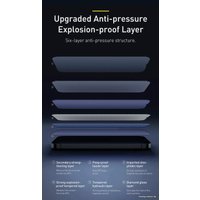 Защитное стекло Baseus Tempered Crack-resistant Edge для iPhone 13/13 Pro