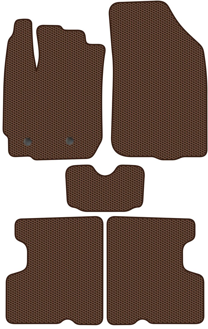 

Комплект ковриков для авто Alicosta Renault Duster I (suv / HS) 2015 - 2021 (коричневый, сота)