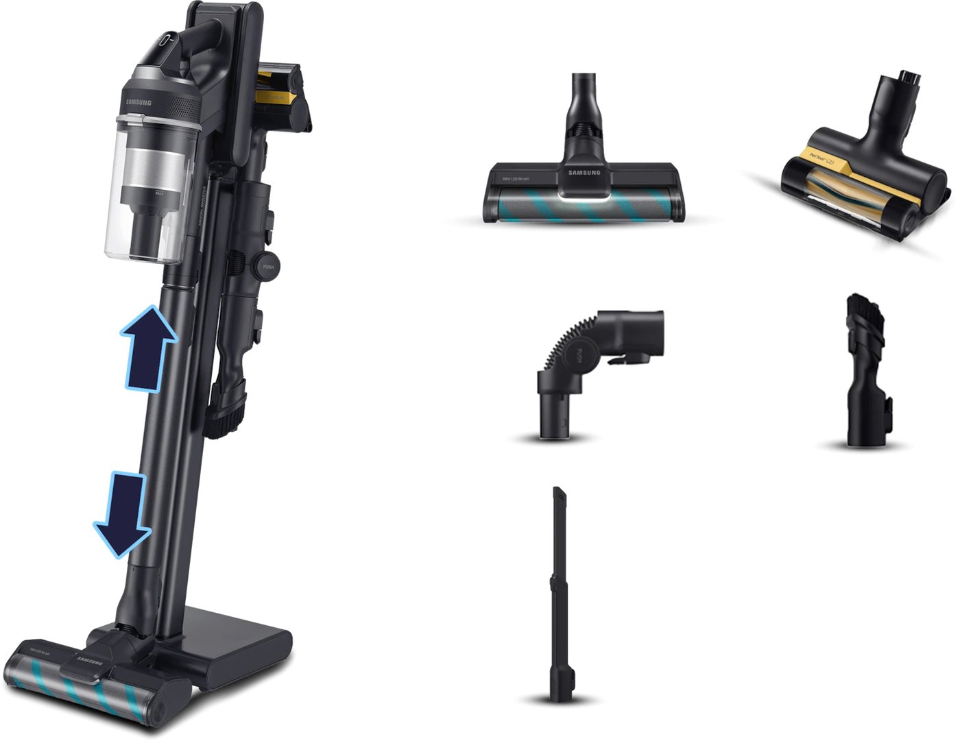 

Пылесос Samsung Jet 95 Multi Extra VS20C955CTK/WA