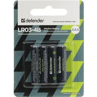 Батарейка Defender AAA 4 шт. LR03-4B