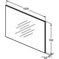  Ideal Standard Зеркало Connect Space 100 [E0385BH]