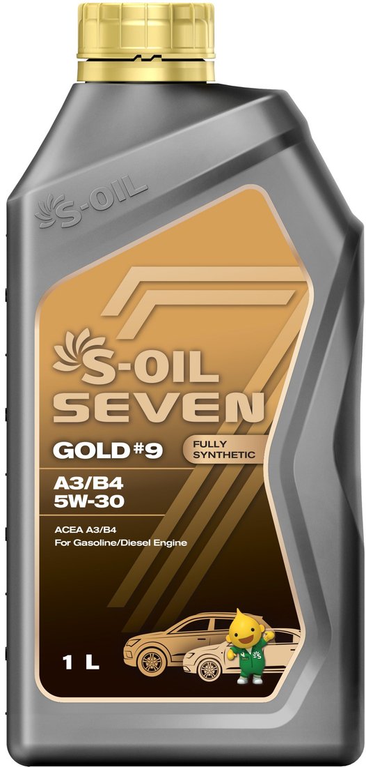 

Моторное масло S-OIL SEVEN GOLD #9 A3/B4 5W-30 1л