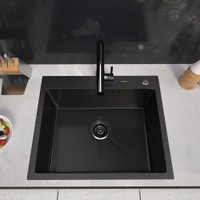Кухонная мойка ARFEKA Eco AR 600*500 Black PVD Nano Decor