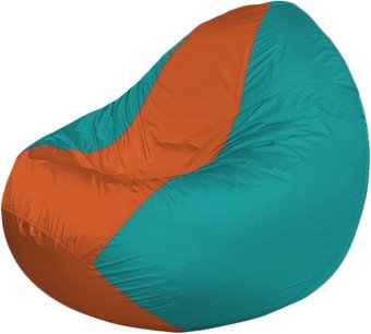 Кресло-мешок Flagman Classic K2.1-142 (бирюзовый/оранжевый)