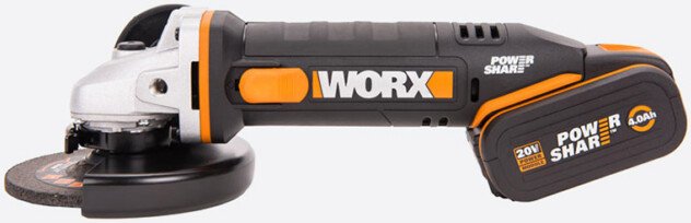 Угловая шлифмашина Worx WX803 (с 2-мя АКБ, кейс)