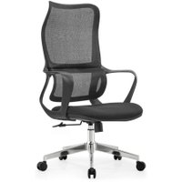 Офисное кресло SitUp LATI-H Black Chrome (сетка Black/Black)