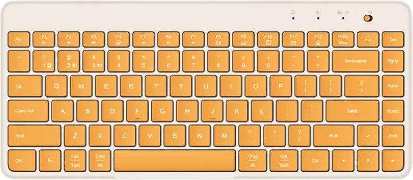 

Клавиатура Xiaomi Dual Mode Wireless Keyboard XMBXJP01YM (бежевый/желтый)