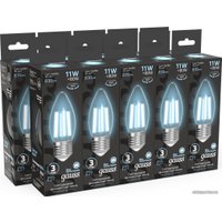 Светодиодная лампочка Gauss Filament Свеча 11W 830lm 4100К Е27 LED 1/10/50 103802211