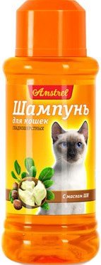 Шампунь Amstrel для гладкошерстных кошек с маслом ши 120 мл