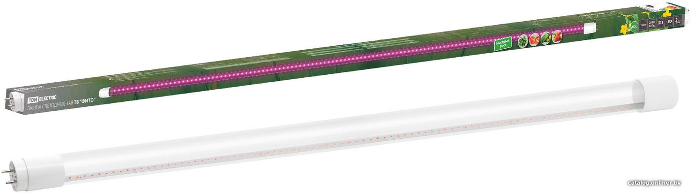 Светодиодная лампочка TDM Electric T8-18 Вт-230 В-G13 Фито 1200 мм SQ0340-0239