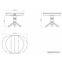 Кухонный стол Мебель-класс Прометей (сатин)