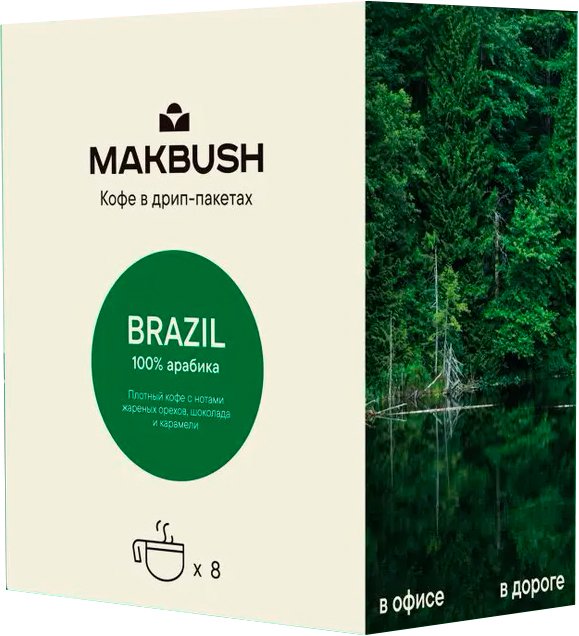 

Кофе в дрип-пакетиках MakBush Brazil 8 шт