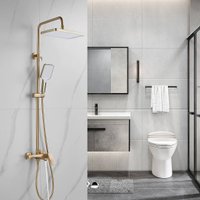 Душевая система  Shevanik S4436G (золотой сатин)