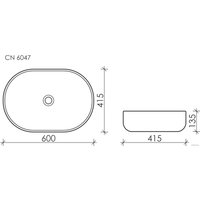 Умывальник Ceramica Nova Element CN6047MW