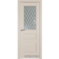 Межкомнатная дверь ProfilDoors 67U L 90x200 (санд/стекло матовое ромб)