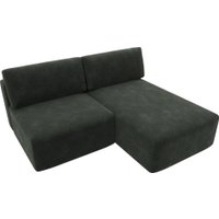 Угловой диван Лига диванов Лига-060 НПБ угол универсальный 129498 (шенилл Rimini 09 зеленый)