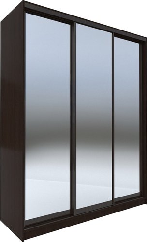 Шкаф-купе Евва 176 VG.05 АЭП ШК.3 03 (венге/зеркало/венге глянец)