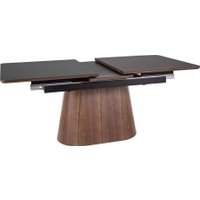 Кухонный стол Signal Monaco 160-200/90 (черный/орех)