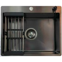 Кухонная мойка Vermon LS5045 Black Emb