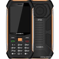 Кнопочный телефон TeXet TM-D412 (черный/оранжевый)