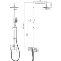 Душевая система  Ledeme L72425-1