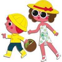 Развивающая игра Janod Книга-игра Времена года Магнитная J02721