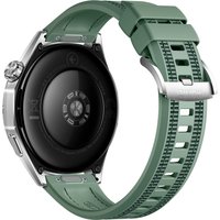 Умные часы Huawei Watch GT 6 46 мм (серебристый, с зеленым плетеным ремешком, международная версия)