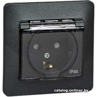 Розетка Schneider Electric Glossa GSL000748 (антрацит)