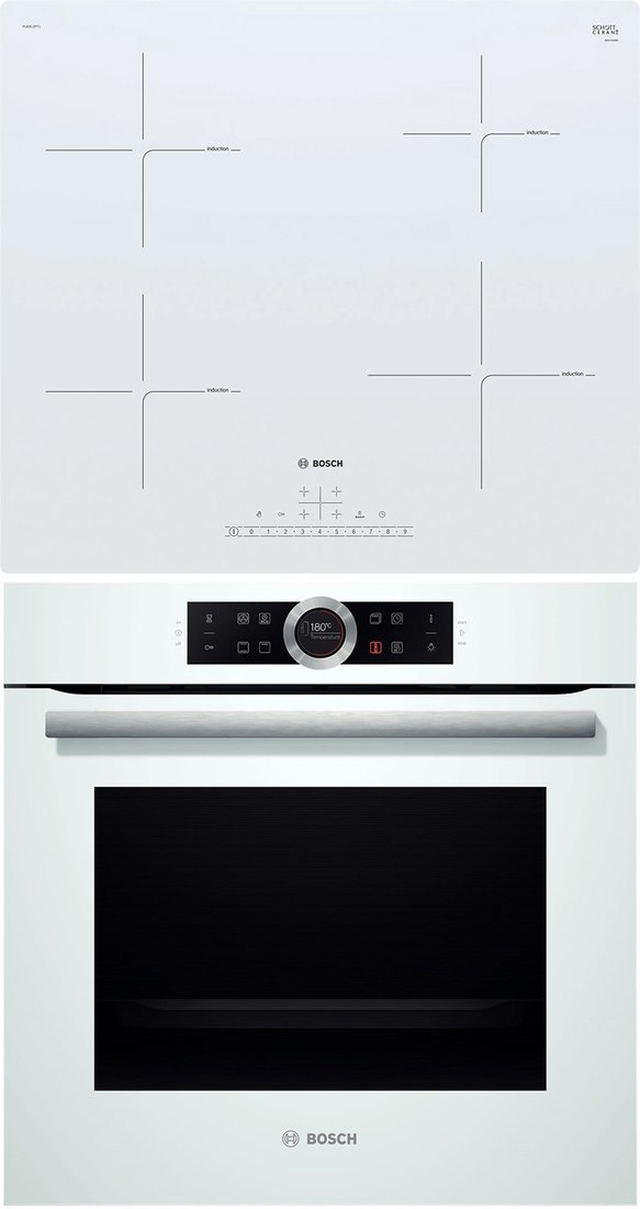 

Комплект встраиваемой техники Bosch HBG634BW1 + PUE612FF1J