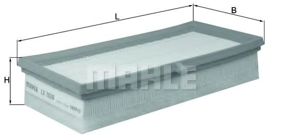 

Воздушный фильтр Mahle Knecht LX2636