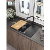 Кухонная мойка Polygran Deka 700 (черный)