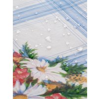 Скатерть Stolima Napco Ромашки Кол.1М Синий 4017 (160x130)