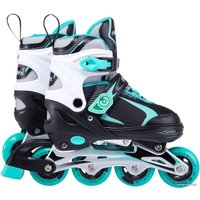 Роликовые коньки Ridex Allure (р. 39-42, черный/бирюзовый/белый)