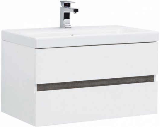 

Aquanet Тумба Беркли 80 с умывальником Moduo 80 (белый/дуб рошелье)