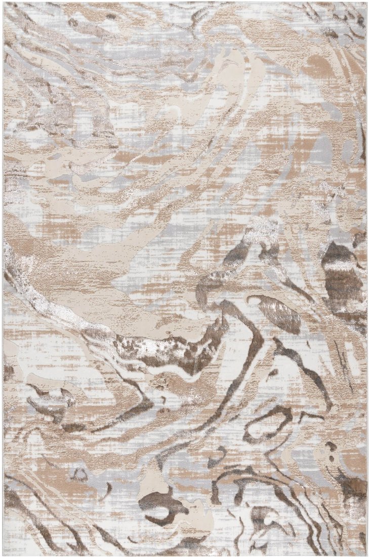 

Ковер для жилой комнаты Radjab Carpet Белла прямоугольник D007A 7576RK 1.6x2.3 (cream shirink/vizon fdy)