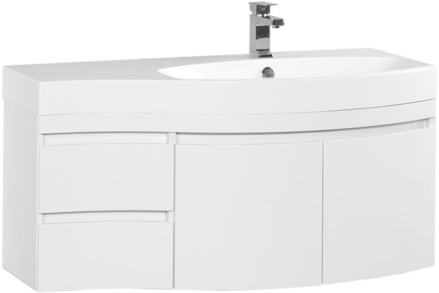 

Aquanet Тумба под умывальник Опера 115 R (белый, 2 дверцы, 2 ящика)
