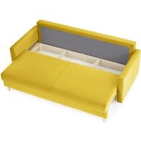 Диван Mio Tesoro Дублин 497 3-х местный (желтый 1103)