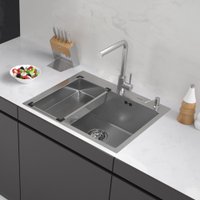 Кухонная мойка ARFEKA Eco AR мойка 600*500, коландер G, дозатор Satin Decor